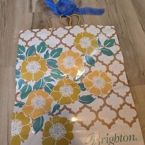Brighton Gift Bag with Yellow and Green Floral Design
